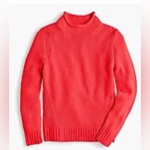 Jcrew, mock, neck sweater, red extra large xl
